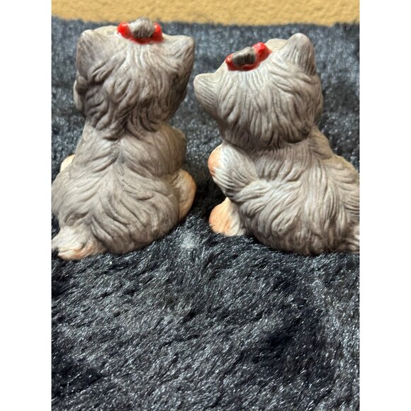 Vintage Homco Yorkshire Terrier Figurines Set Of 2 Ceramic #1475 - Picture 2 of 7